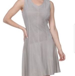 My Tribe Perforate Leather Dress SZ L NWT